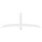Ekena Millwork Bellingham Architectural Grade PVC Gable Bracket, 72"W x 27"H x 4"D x 4"F, 9/12 Pitch GBP072X27X0404BEL00 - alternate 5